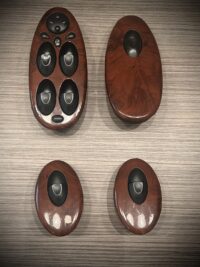 Set raamschakelaars voor Rover 75 in walnut uitvoering, windows switches | ARO-YUD000460